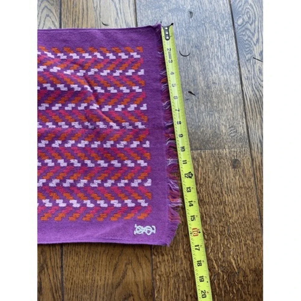 Vintage Yves Saint Laurent YSL Towel Terrycloth Purple Retro Bath Fieldcrest MCM